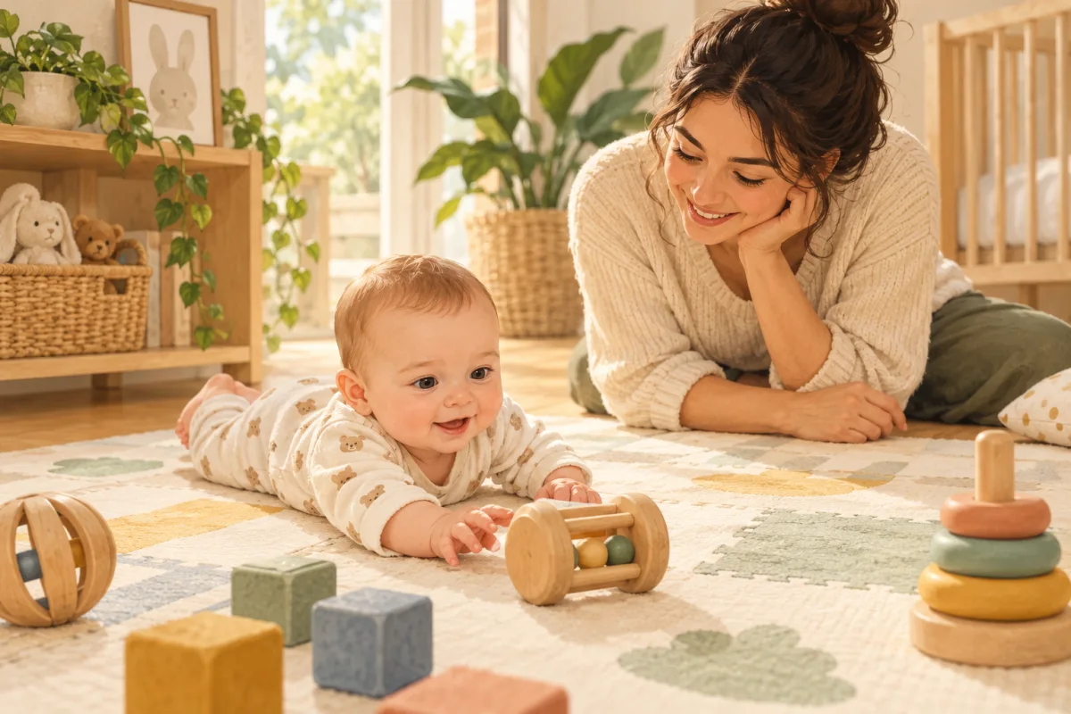 5-8 Aylık Bebekler İçin Evde Oyun ve Keşif Etkinlikleri