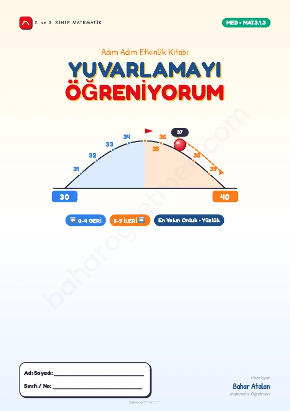 Yuvarlamayı Öğreniyorum - Adım Adım Etkinlik Kitabı